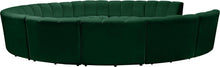 Load image into Gallery viewer, Infinity Green Velvet 11pc. Modular Sectional