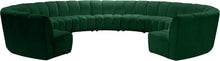 Load image into Gallery viewer, Infinity Green Velvet 11pc. Modular Sectional