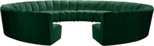 Load image into Gallery viewer, Infinity Green Velvet 12pc. Modular Sectional