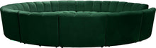 Load image into Gallery viewer, Infinity Green Velvet 12pc. Modular Sectional