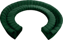 Load image into Gallery viewer, Infinity Green Velvet 11pc. Modular Sectional