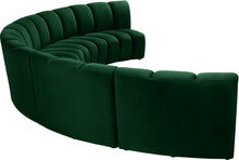 Load image into Gallery viewer, Infinity Green Velvet 5pc. Modular Sectional
