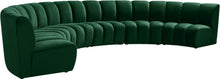Load image into Gallery viewer, Infinity Green Velvet 6pc. Modular Sectional