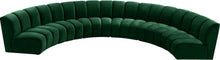 Load image into Gallery viewer, Infinity Green Velvet 6pc. Modular Sectional