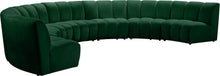 Load image into Gallery viewer, Infinity Green Velvet 7pc. Modular Sectional
