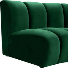 Load image into Gallery viewer, Infinity Green Velvet 7pc. Modular Sectional