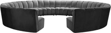 Load image into Gallery viewer, Infinity Grey Velvet 12pc. Modular Sectional
