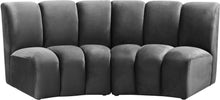 Load image into Gallery viewer, Infinity Grey Velvet 2pc. Modular Sectional