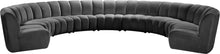 Load image into Gallery viewer, Infinity Grey Velvet 9pc. Modular Sectional