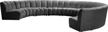 Load image into Gallery viewer, Infinity Grey Velvet 9pc. Modular Sectional
