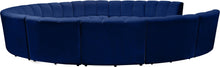 Load image into Gallery viewer, Infinity Navy Velvet 11pc. Modular Sectional