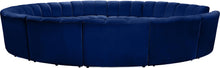 Load image into Gallery viewer, Infinity Navy Velvet 12pc. Modular Sectional