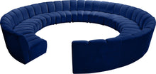 Load image into Gallery viewer, Infinity Navy Velvet 12pc. Modular Sectional