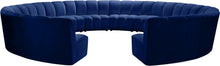 Load image into Gallery viewer, Infinity Navy Velvet 12pc. Modular Sectional