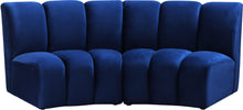 Load image into Gallery viewer, Infinity Navy Velvet 2pc. Modular Sectional