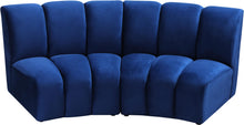 Load image into Gallery viewer, Infinity Navy Velvet 2pc. Modular Sectional