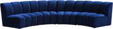 Load image into Gallery viewer, Infinity Navy Velvet 4pc. Modular Sectional