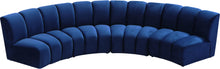 Load image into Gallery viewer, Infinity Navy Velvet 4pc. Modular Sectional
