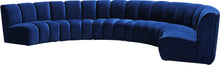 Load image into Gallery viewer, Infinity Navy Velvet 6pc. Modular Sectional