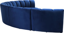 Load image into Gallery viewer, Infinity Navy Velvet 6pc. Modular Sectional