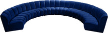 Load image into Gallery viewer, Infinity Navy Velvet 8pc. Modular Sectional
