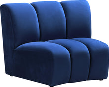 Load image into Gallery viewer, Infinity Navy Velvet Modular Chair