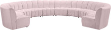 Load image into Gallery viewer, Infinity Pink Velvet 10pc. Modular Sectional