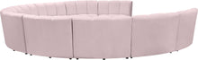 Load image into Gallery viewer, Infinity Pink Velvet 10pc. Modular Sectional