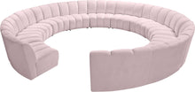 Load image into Gallery viewer, Infinity Pink Velvet 12pc. Modular Sectional