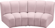 Load image into Gallery viewer, Infinity Pink Velvet 2pc. Modular Sectional