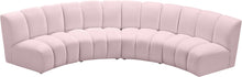 Load image into Gallery viewer, Infinity Pink Velvet 4pc. Modular Sectional