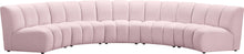 Load image into Gallery viewer, Infinity Pink Velvet 5pc. Modular Sectional