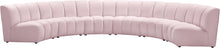 Load image into Gallery viewer, Infinity Pink Velvet 6pc. Modular Sectional