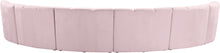 Load image into Gallery viewer, Infinity Pink Velvet 6pc. Modular Sectional