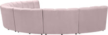 Load image into Gallery viewer, Infinity Pink Velvet 7pc. Modular Sectional