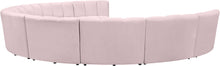 Load image into Gallery viewer, Infinity Pink Velvet 9pc. Modular Sectional