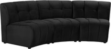 Load image into Gallery viewer, Limitless Black Velvet 3pc. Modular Sectional