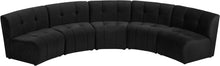 Load image into Gallery viewer, Limitless Black Velvet 5pc. Modular Sectional