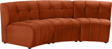 Load image into Gallery viewer, Limitless Cognac Velvet 3pc. Modular Sectional