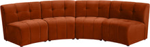 Load image into Gallery viewer, Limitless Cognac Velvet 4pc. Modular Sectional