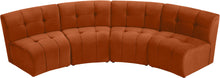 Load image into Gallery viewer, Limitless Cognac Velvet 4pc. Modular Sectional