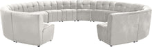 Load image into Gallery viewer, Limitless Cream Velvet 14pc. Modular Sectional