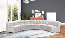 Load image into Gallery viewer, Limitless Cream Velvet 6pc. Modular Sectional