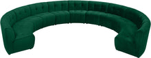 Load image into Gallery viewer, Limitless Green Velvet 11pc. Modular Sectional