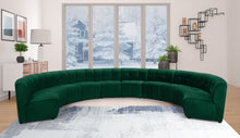 Load image into Gallery viewer, Limitless Green Velvet 10pc. Modular Sectional