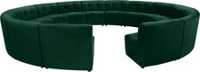 Load image into Gallery viewer, Limitless Green Velvet 15pc. Modular Sectional