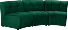 Load image into Gallery viewer, Limitless Green Velvet 3pc. Modular Sectional