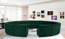 Load image into Gallery viewer, Limitless Green Velvet 15pc. Modular Sectional