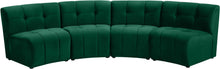 Load image into Gallery viewer, Limitless Green Velvet 4pc. Modular Sectional