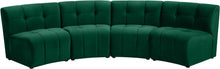 Load image into Gallery viewer, Limitless Green Velvet 4pc. Modular Sectional
